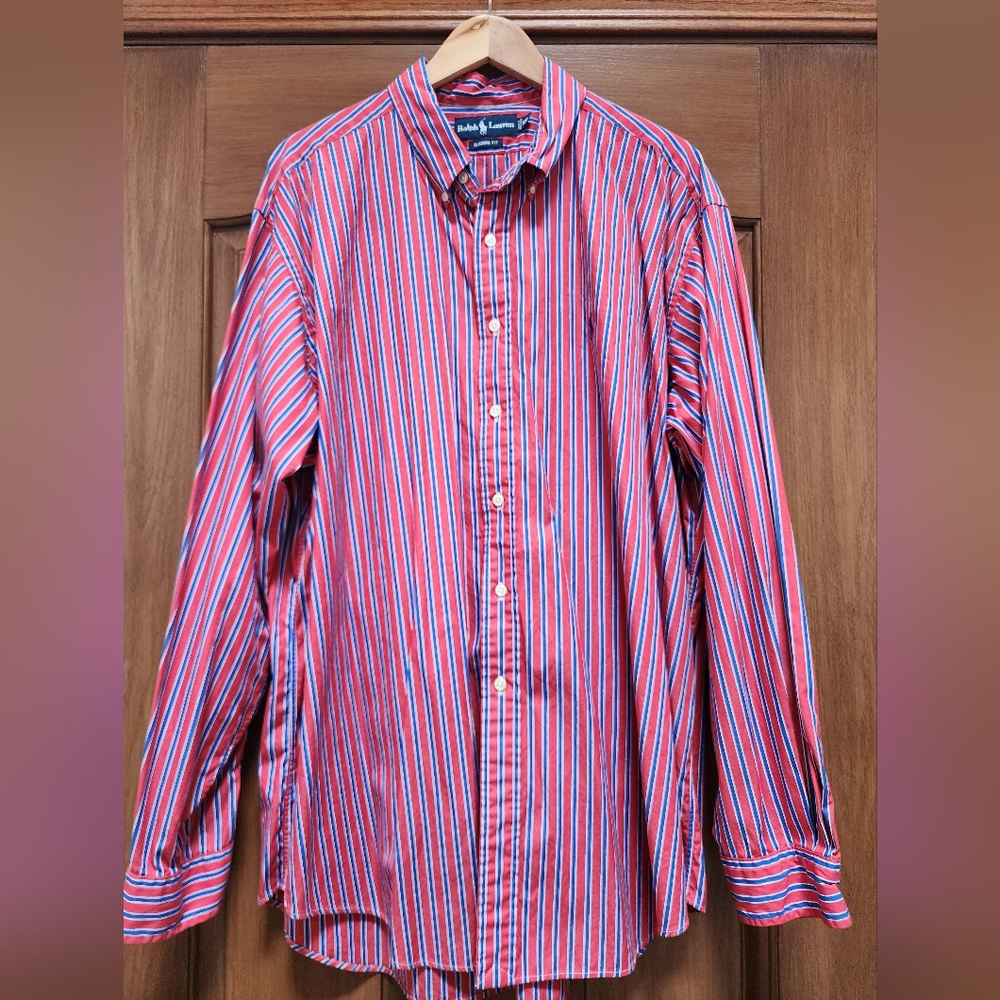 Mens Ralph Lauren Dress Shirt Size XXL